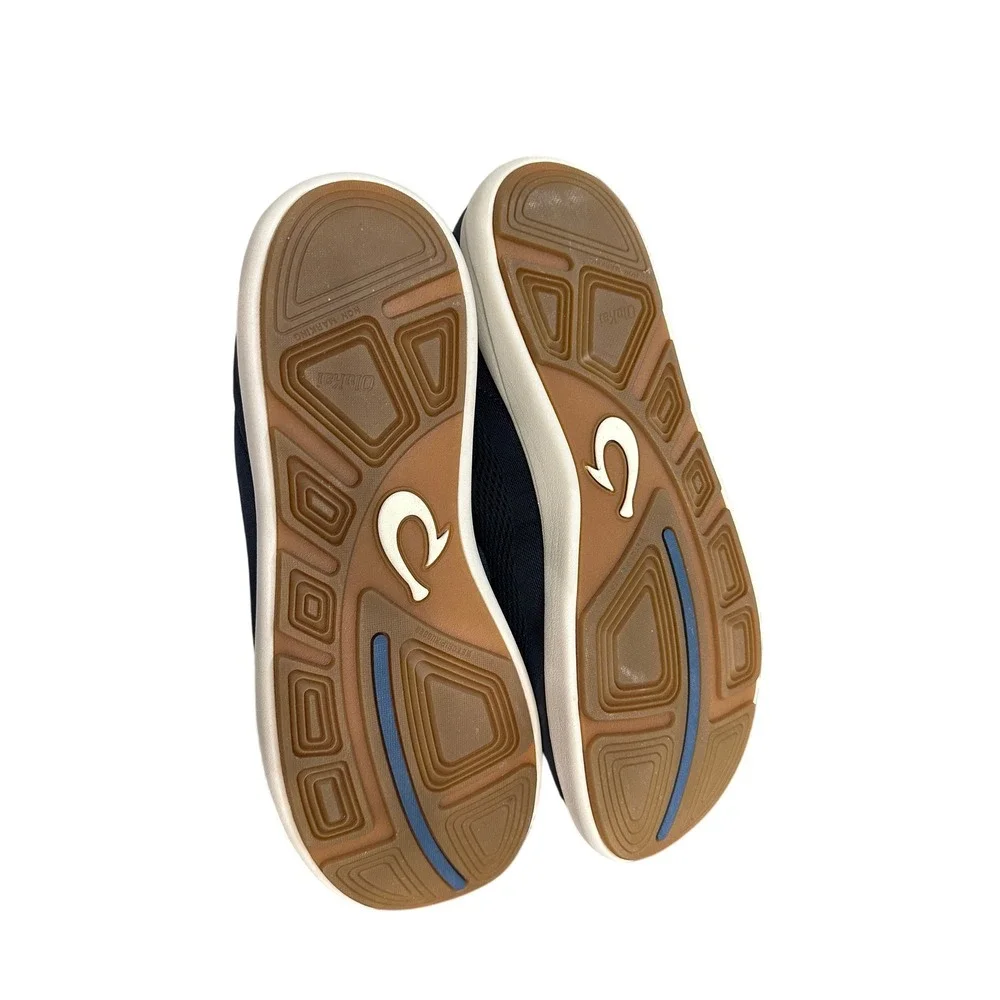 OluKai Moku Pae‎ Mens 15 Blue Mesh Boat Shoes Sneakers 10472-DE18 Drop-In Heel